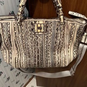 Belvedere natural and snakeskin  Anya Hindmarch shoulder bag